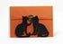 Mango Steam Tabletop Napkin/Tissue & Letter Holder For Home, Kitchen, Restaurants (Cat, Black)...