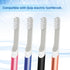 Toothbrush Replacement Heads Compatible with Quip - Brush Heads Refills for Spin Electric Toothbrush, 6 Packs, White...