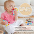 Baby Teething Toys, Silicone Chewable Teethers with Wooden Ring for Soothing Babies Gums, Rudder Chewers Shower Gift for lnfants & Toddlers, 4+ Mo...