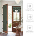 Easy-Going French Door Curtains, Thermal Insulated Privacy Blackout Door Window Tie up Curtains for Entryway Front Door, 1 Panel, 26x68 inch, Grey...