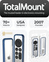 TotalMount Air Rim Case for Apple TV Remotes – Slim, Hybrid Apple TV Remote Case with Ultimate Drop Protection – Blue Perimeter Cover & Clear Back...