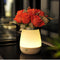 Vase Lamp Table Lamp USB Charge Flower Lamp Vase Table Lamp Dimmable Bedside Lamp Frosted Shade with Wood Base for Bedroom Living Room Office Desk...