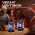 MEGATEK Dual Portable Bluetooth Speakers, Wireless Stereo Pairing, Vibrant LED Light Show, Loud Sound and Punchy Bass, IPX5 Waterproof, 12 Hours P...