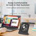 AMKEN Small Table Fans - Powerful USB Fan Desk Fan 4 Speeds Adjustable - 200° Tilt Folding Quiet Operation for Office Bedroom Home Desktop Camping...