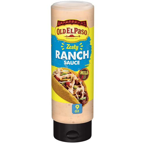 Old El Paso Taco Sauce, Zesty Ranch Sauce, Squeeze Bottle, 9 oz....