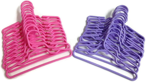 Doll Hangers Fits 18 inch Doll Clothes or Pet Apparel Hangers Set of 24 Measures 7 1/4 Inch Wide Small Dog Clothing 24 Piece Set!...