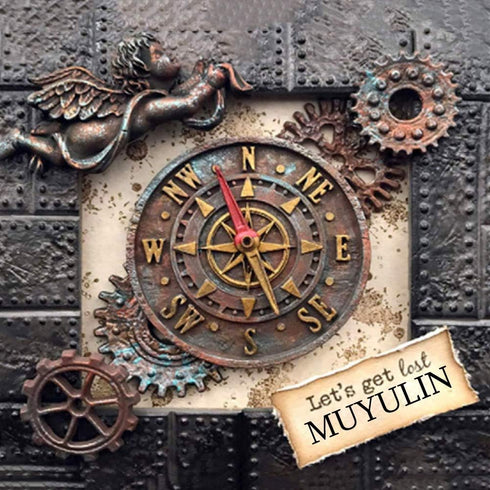 Steampunk Fondant Molds, Silicone Gears Teeth Moulds for Steampunk Travel Themed Cake Decoration, Chocolate Candy Sugarcraft Cupcake Topper, Polym...