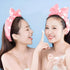 5Pcs Spa Headband and Mask Brushes Set, Makeup Facial Face Wash Towel Fluffy Microfiber Bath Headband Skincare Headbands Head Bands for Washing Fa...