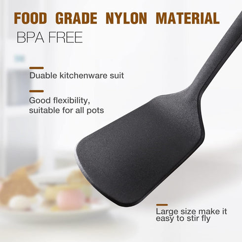 Kitchen Utensils Set, 7PCS Cooking Utensils Set 410F° Heat Resistant & Non-stick Food Nylon Kitchen Gadgets Accessories For Cookware, BPA Free Kit...