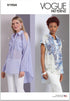 Vogue Misses' Loose-Fitting Pullover Tops Sewing Pattern Packet, Design Code V1954, Sizes 18-20-22-24-26...