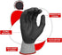 DULFINE Safety Work Gloves MicroFoam Nitrile Coated-3 Pairs Pack,Seamless Knit Nylon Glove with Black Micro-Foam Nitrile Grip,Ideal for General Pu...