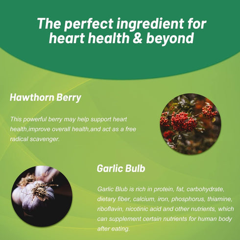 Hawthorn Berry Capsules-10:1 High Strength Extract from 5000mg Fresh Berries- Antioxidant, Circulation Support-Hawthorne Supplement with Hibiscus ...