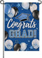 Class of 2024 Congrats Grad Small Decorative Garden Flag, Blue Graduation Cap Balloon Yard Lawn Outside Decor, High School College Burlap Outdoor ...