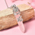 Shop LC Real Natural Healing Crystal Necklaces for Women 24" with Lobster Clasp - Gemstone Necklaces for Women with Flower Wrapped Crystal Pendant...
