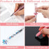 10 Pcs Pink Beadable Pen Bulk Diamond Rhinestone Beadable Pens 2 in 1 Stylus Bead Pen Empty Tube Floating DIY Pens Plastic Black Ink Ballpoint Pen...