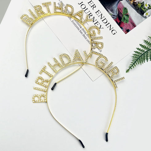 Celebratory Birthday Girl Tiara Headband for Ladies, Women, Girls, Moms, Daughters, Wives, Sisters, Aunts, Grandmothers, and Female Friends...