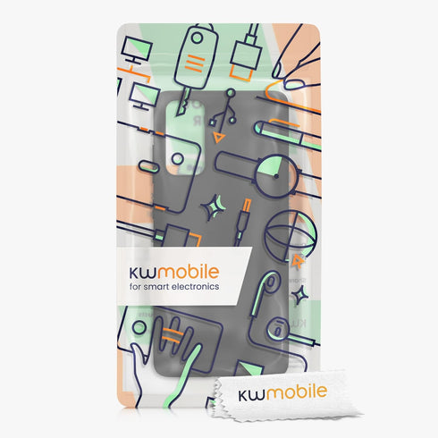 kwmobile Case Compatible with Samsung Galaxy S20 FE Case - Soft Slim Protective TPU Silicone Cover - Black Matte...