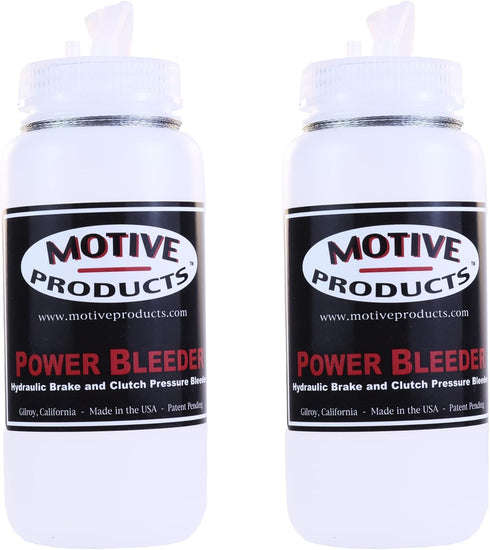 Motive Products 1820 Double Catch Bottle Kit, 500ml each, Compatible with Motive Products Power Bleeder Attachments...
