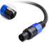 Cable Matters Premium Braided 12AWG Speaker Cable 6 ft Compatible with Speakon NL4FC Port...