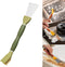 Copper Wire Brush with Scraper - 2-in-1 Dual-Head Cleaning Tool for Kitchen, Bathroom, Garage and More - Ergonomic TPR Handle (Green)...