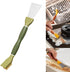 Copper Wire Brush with Scraper - 2-in-1 Dual-Head Cleaning Tool for Kitchen, Bathroom, Garage and More - Ergonomic TPR Handle (Green)...