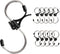 S Hooks Stainless Steel Heavy Duty S Hooks Anti Drop for Kitchen,Work Shop,Bathroom,Garden,Wardrobe,Office,Perfect Rack Hooks,Small,12Pieces...