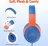 rockpapa Share 1 Kids Headphones Wired with Microphone & Share Port, 85dB/94dB Volume Limited, Cute Foldable Student Child Boys Girls Headphones f...