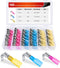 Nilight 140PCS Heat Shrink Piggy Back Spade Terminals Connectors Assortment Kit 22-16/16-14/12-10 AWG Spade Quick Splice Crimp for Auto Cars Truck...