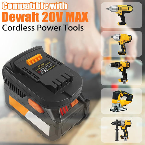 Adapter for Ridgid AEG 18V Battery to for DeWalt 20V MAX XR Cordless Tools, Use for Ridgid 18V Platform Batteries(Adapter Only)...