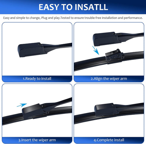 Windshield Wipers 22"+22"?Top Lock MB,Set of 2?replacement for MBZ C300,C350e,C400,C43AMG,C450AMG,C63AMG,C63AMGS,GLC300,GLC350e,GLC43,AMG,GLC63AMG...