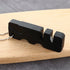 Black Pocket Knife Sharpener,Kitchen Knife Sharpener, Scissor Sharpener, Handheld Keychain Sharpening Tool for Outdoor Camping Kitchen Knives Acce...