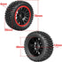 HobbyPark 2.55" Tall 12mm Hex PreGlued 1/10 RC Touring Car Wheels and Tires Set 1.02" 26mm Wide Soft Rubber for Tamiya HPI Traxxas Redcat Kyosho B...