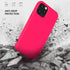 ZUSLAB Nano Silicone Case Compatible with Apple iphone12 Pro Max, Liquid Silicone Rubber Shockproof Bumper Soft Full Protection Cover - Neon Pink...