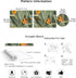 HAOKHOME 93375 Peel and Stick Wallpaper Tropical Florals Removable Stick on Contact Paper for Bedroom Green/Orange 17.7in x 9.8ft...