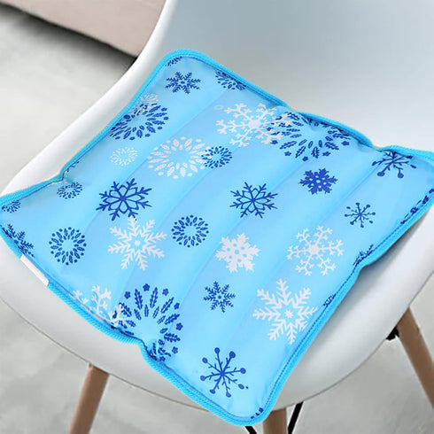 Summer Cooling Mat Reusable Ice Pillow Foldable Water Filling Ice Pillow Chair Pad, Multifunctional Waterproof Ice Pillow Water Seat Cushion for S...