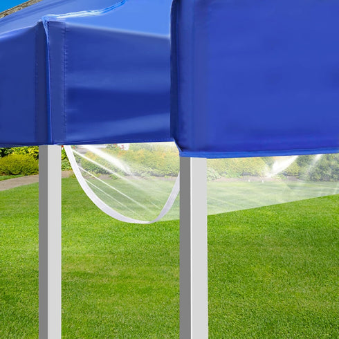 Canopy Rain Gutters, Vinyl PVC Tent Rain Gutter 10 Foot Pop Up Canopy Attachment Accessories for High Peak Frame Style Canopy Tents (White?1pcs)...