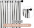 MRTREES Striped Sheer Valance Curtain, Rod Pocket Sheer Linen Textured Curtains Valance, Light Filtering Window Curtains Treatment for Bedroom/Liv...