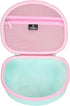Hard Travel Case for Riwbox CT-7 CT-7S / iClever HS01 / FosPower Cat Ear LED Light Kids Wireless Headphones, Protective Carrying Storage Bag (Pink...