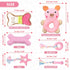 6 Pack Puppy Toys for Teething Small Dogs, Cute Pink Dog Chew Toys for Puppies, Soft Squeaky Dog Toys for Small Breed Cleaning Doggy Teeth, Outdoo...