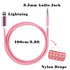 3.3ft Lightning to 3.5mm Audio Jack Adapter Stereos Cable,Mobile Phone Connection Speaker Device (Headphones, Speakers, etc.) Cable,Compatible wit...
