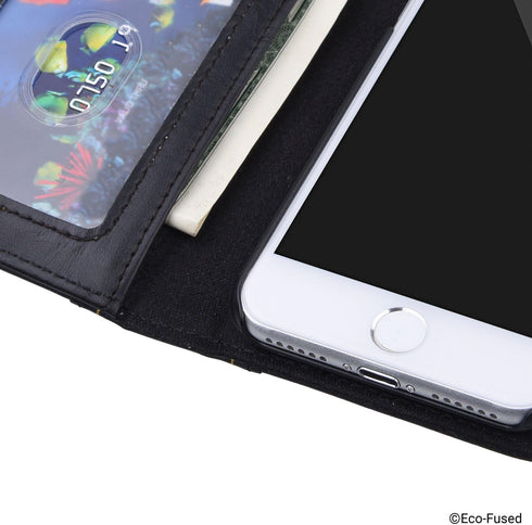 Eco-Fused Book Cover Case Compatible with Apple iPhone 8 and iPhone 7 - Wallet Style Credit Card and Bill Slots Inside - Vintage Encyclopedia Desi...