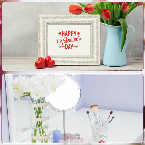 WILLBOND 6 Rolls 5.28 Yards Pearl Diamond Ribbon Rhinestones for Crafts White Self Adhesive Faux Crystal Stickers for Wedding Birthday Party Art C...