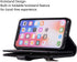 EYZUTAK Wallet Case for iPhone Xs iPhone X,Magnetic Handbag Zipper Pocket PU Leather Flip with 9 Card Slots and Wrist Strap Folio TPU Inner Stand ...