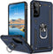 IKAZZ for Galaxy S21 Case,Military Grade Shockproof Heavy Duty Protective Phone Cover Pass 16ft Drop Test with Magnetic Kickstand Car Mount Holder...