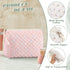 6 Pieces Coquette Makeup Bag Cotton Cosmetic Bag Cute Flower Makeup Bag Aesthetic Large Floral Makeup Pouch Quilted Travel Toiletry Bag Kawaii Stu...