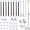 5 Pin LED Strip Connector Kit, Include L and T Shape 5 Pin LED RGBW Connector, 5 Pin Solderless Connector, LED Strip to Strip Jumper Wire for 12mm...