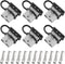 6 Pcs 50 Amp 8 Gauge Battery Quick Connector, Jumper Cable Plug Connect/Disconnect for Recovery Winch, Towing Systems(Grey)...