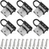 6 Pcs 50 Amp 8 Gauge Battery Quick Connector, Jumper Cable Plug Connect/Disconnect for Recovery Winch, Towing Systems(Grey)...