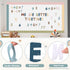221 Pcs Alphabet Combo Cutout for Bulletin Board, Letters, Numbers, Punctuation, Symbols Cutouts for Back to School Classroom Home Chalkboard Bull...