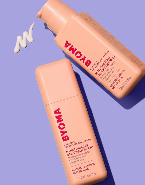 BYOMA Gel Cream SPF 30 - Barrier Repair Cream/Gel Face Lotion with Broad Spectrum Sunscreen - Ceramide SPF Face Moisturizer for Dry Skin - Alcohol...